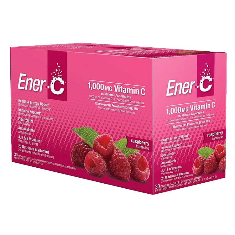 Ener C Raspberry 1000mg Vitamin C 30 Sachets